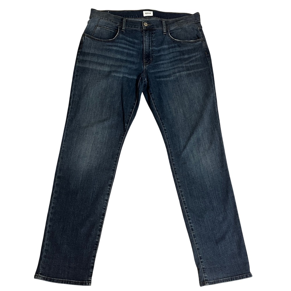 Hudson Blake Slim Straight Jeans Mens 36x32 Dark Indigo Wash Casual Designer